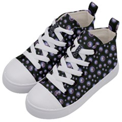 Seamless Pattern Background Circle Kids  Mid-top Canvas Sneakers by HermanTelo