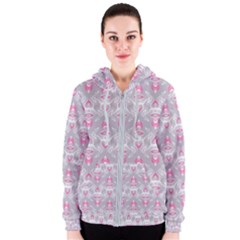 Seamless Pattern Background Women s Zipper Hoodie