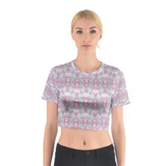 Seamless Pattern Background Cotton Crop Top