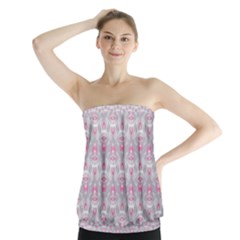 Seamless Pattern Background Strapless Top by HermanTelo