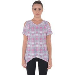 Seamless Pattern Background Cut Out Side Drop Tee