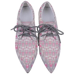 Seamless Pattern Background Pointed Oxford Shoes