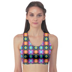 Squares Spheres Backgrounds Texture Sports Bra