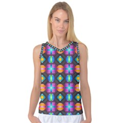 Squares Spheres Backgrounds Texture Women s Basketball Tank Top