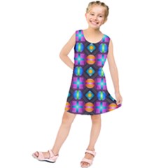 Squares Spheres Backgrounds Texture Kids  Tunic Dress by HermanTelo