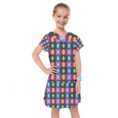 Squares Spheres Backgrounds Texture Kids  Drop Waist Dress