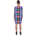 Squares Spheres Backgrounds Texture Asymmetric Cut-Out Shift Dress View2