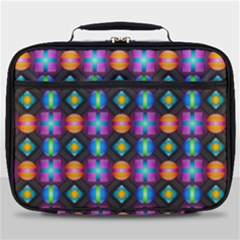 Squares Spheres Backgrounds Texture Full Print Lunch Bag by HermanTelo