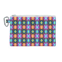 Squares Spheres Backgrounds Texture Canvas Cosmetic Bag (large)