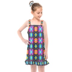 Squares Spheres Backgrounds Texture Kids  Overall Dress by HermanTelo