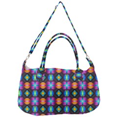 Squares Spheres Backgrounds Texture Removal Strap Handbag