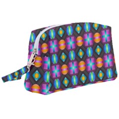 Squares Spheres Backgrounds Texture Wristlet Pouch Bag (large) by HermanTelo