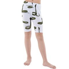 Snake Cobra Reptile Poisonous Kids  Mid Length Swim Shorts