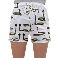 Snake Cobra Reptile Poisonous Sleepwear Shorts by HermanTelo