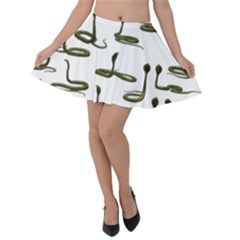 Snake Cobra Reptile Poisonous Velvet Skater Skirt by HermanTelo