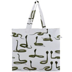 Snake Cobra Reptile Poisonous Canvas Travel Bag by HermanTelo