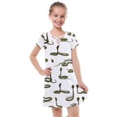 Snake Cobra Reptile Poisonous Kids  Cross Web Dress by HermanTelo