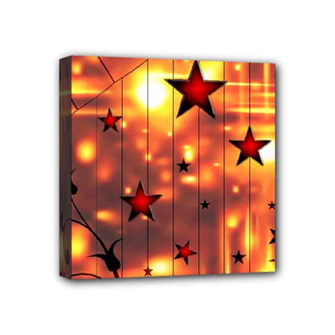 Star Radio Light Effects Magic Mini Canvas 4  X 4  (stretched)