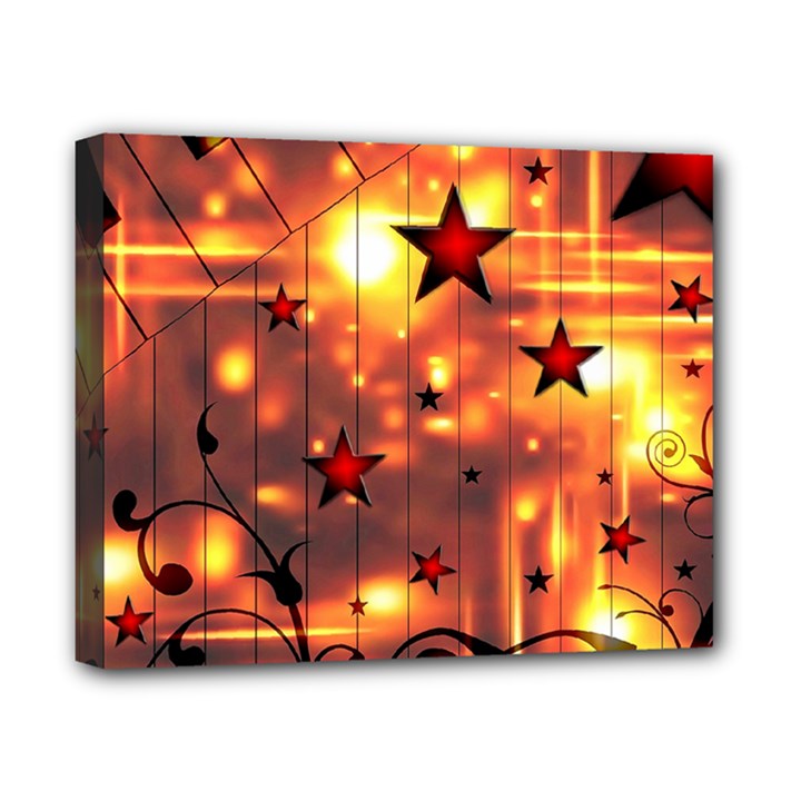 Star Radio Light Effects Magic Canvas 10  x 8  (Stretched)