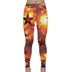 Star Radio Light Effects Magic Classic Yoga Leggings by HermanTelo