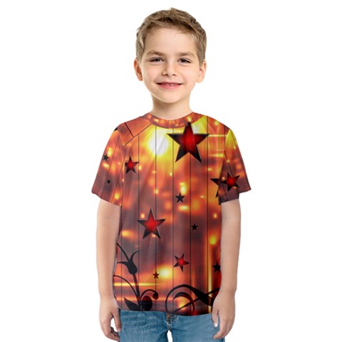 Star Radio Light Effects Magic Kids  Sport Mesh Tee by HermanTelo