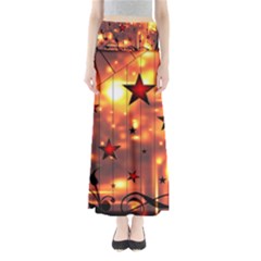 Star Radio Light Effects Magic Full Length Maxi Skirt