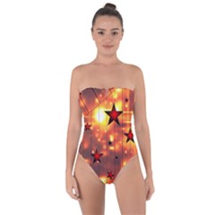 Star Radio Light Effects Magic Tie Back One Piece Swimsuit by HermanTelo