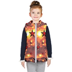 Star Radio Light Effects Magic Kids  Hooded Puffer Vest