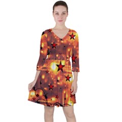 Star Radio Light Effects Magic Ruffle Dress