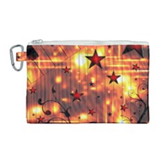 Star Radio Light Effects Magic Canvas Cosmetic Bag (large)