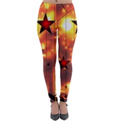 Star Radio Light Effects Magic Lightweight Velour Leggings by HermanTelo