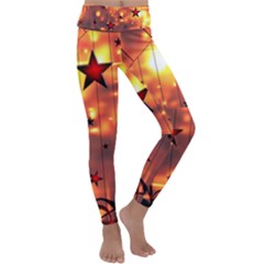 Star Radio Light Effects Magic Kids  Lightweight Velour Classic Yoga Leggings by HermanTelo