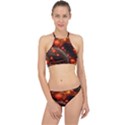 Valentine Day Love Heart Racer Front Bikini Set View1