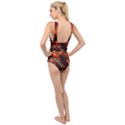 Valentine Day Love Heart Cross Front Low Back Swimsuit View2