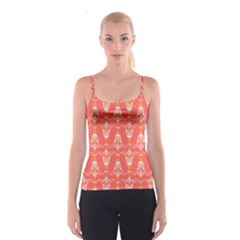 Seamless Pattern Background Red Spaghetti Strap Top