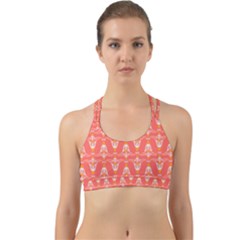 Seamless Pattern Background Red Back Web Sports Bra