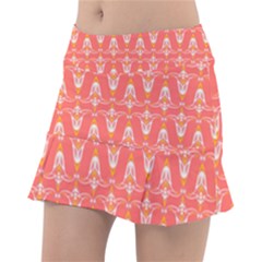 Seamless Pattern Background Red Tennis Skirt