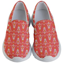 Seamless Pattern Background Red Kids  Lightweight Slip Ons