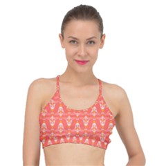 Seamless Pattern Background Red Basic Training Sports Bra