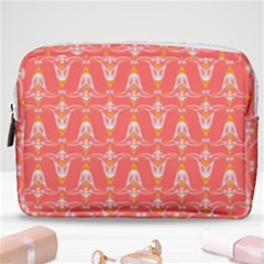 Seamless Pattern Background Red Make Up Pouch (medium)