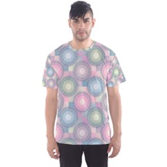 Seamless Pattern Pastels Background Men s Sports Mesh Tee