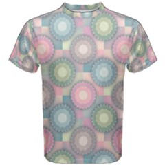 Seamless Pattern Pastels Background Men s Cotton Tee