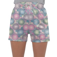 Seamless Pattern Pastels Background Sleepwear Shorts