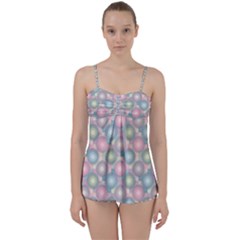 Seamless Pattern Pastels Background Babydoll Tankini Set by HermanTelo