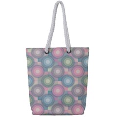 Seamless Pattern Pastels Background Full Print Rope Handle Tote (small)