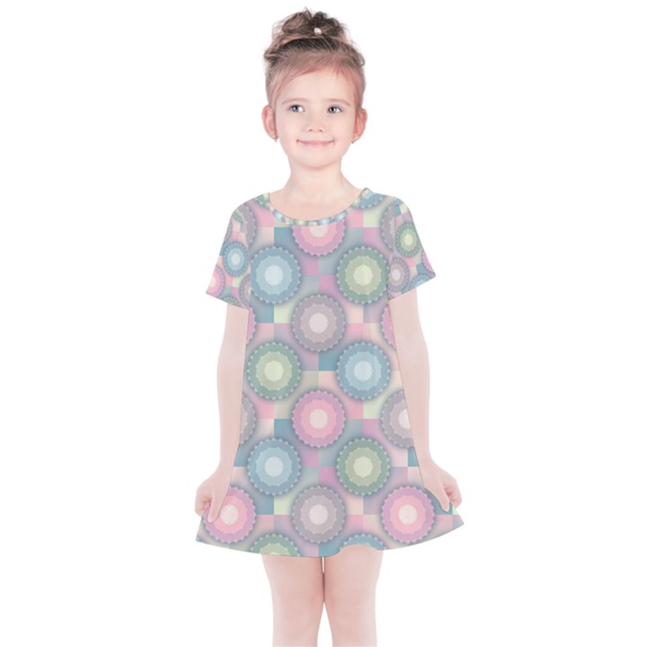 Seamless Pattern Pastels Background Kids  Simple Cotton Dress