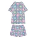 Seamless Pattern Pastels Background Kids  Swim Tee and Shorts Set View2