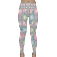 Seamless Pattern Pastels Background Lightweight Velour Classic Yoga Leggings