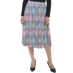 Seamless Pattern Pastels Background Classic Velour Midi Skirt 