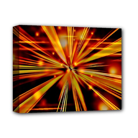 Zoom Effect Explosion Fire Sparks Deluxe Canvas 14  X 11  (stretched)